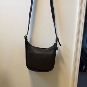 Coach Black Leather Shoulder Bag